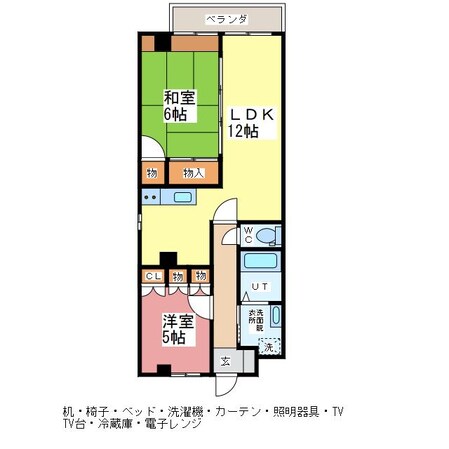 ヴィラ松下の物件間取画像